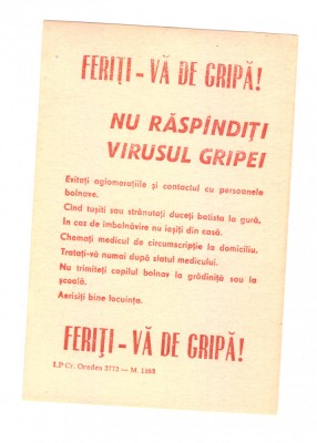 Pliant vechi perioada comunista Feriti-va de gripa! foto