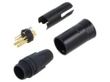Conector XLR mufă tată cu 10 pini drept pe cablu