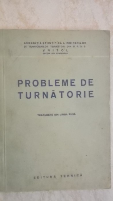 Probleme de turnatorie (traducere din limba rusa)