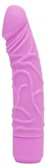 Vibrator Classic Get Real, Multispeed, Silicon, Roz, 19cm foto