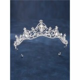 Diadema (Coronita) Mireasa cu Strasuri - Argintie - 35728, Inovius