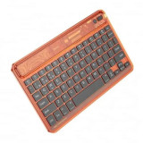 Cumpara ieftin Tastatura Wireless Bluetooth, 500mAh Hoco Transparent Discovery Edition (S55) Citrus Color