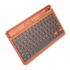 Tastatura Wireless Bluetooth, 500mAh Hoco Transparent Discovery Edition (S55) Citrus Color