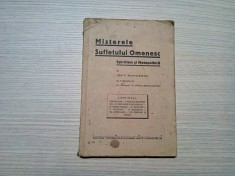 MISTERELE SUFLETULUI OMENESC Spiritism si Metapsihica - Ion F. Buricescu - Editura Tipografiile Unite, 1934 238 p.