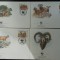 Cipru-Fauna -set complet FDC