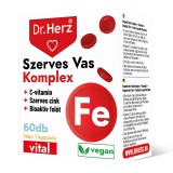 Capsule Fier organic + vitamina C + zinc + acid folic Dr Herz 60 buc