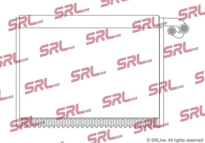 Evaporator Mercedes Gl 12, M Class 12, R-Class, motor: 3.0 CDI, 4.0 CDI, 4.7 V8, 5.4 V8, 5.5 V8 T, 315x245x60, SRLine, miez si rezervor din aluminiu