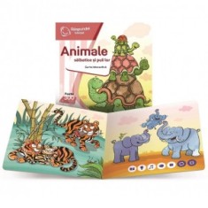 Raspundel Istetel, Animale salbatice si puii lor - carte interactiva