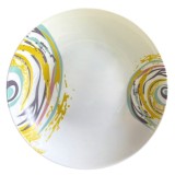 Set 6 Farfurii Adanci Opal Alb Imprimeu Spiral 23cm SP230 DNC57064