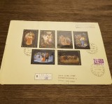 Plic filatelic URSS 1977.Miniaturi picturale - (Plic format mare), Dupa 1950
