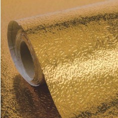 Set 3 x Folie adeziva de aluminiu, 60 x 300 cm, Auriu