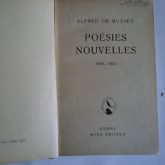 POESIES NOUVELLES 1836-1852 - ALFRED DE MUSSET - Iimprimerie Vienne Manz