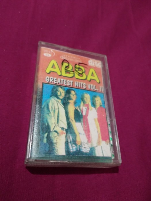 CASETA AUDIO ABBA-GREATEST HITS VOL II RARA!! DE TARABA
