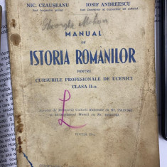 1943 Manual de Istoria Romanilor clasa II-a - Gheorghe Lazar Nic. Ceusanu BU