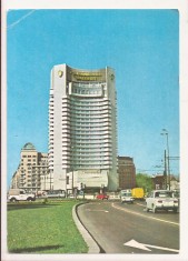 RF54 -Carte Postala- Bucuresti, Hotel Intercontinental, necirculata 1976
