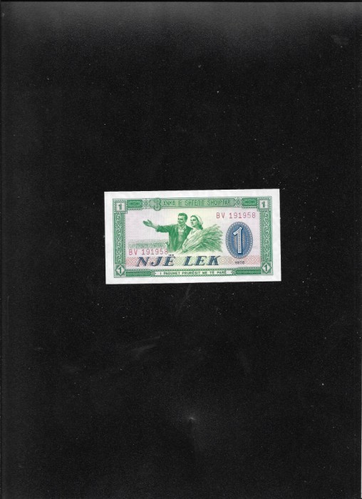 Albania 1 lek 1976 aunc seria191958