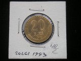M1 C10 - Moneda foarte veche 63 - Romania - 20 lei 1993