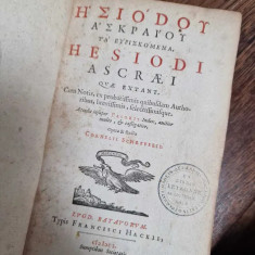 Hesiod - Munci si zile - 1650 - Editie bilingva: Latina & Greaca