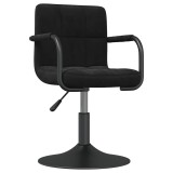 Cumpara ieftin Scaun de bar, negru, catifea