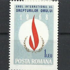 TSV$ - 1968 LP 671 ANUL INTERNATIONAL AL DREPTURILOR OMULUI MNH/** LUX