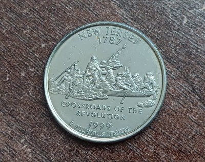 M3 C50 - Quarter dollar - sfert dolar - 1999 - New Jersey - D - America USA foto
