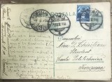 CP03 Carte postala veche 1936 Ismail Basarabia - Timisoara student Politehnica timbru Aviatie marcofilie rară