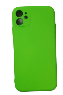 Huse silicon antisoc cu microfibra interior Iphone 11 Verde Neon foto