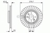 Disc frana RENAULT SCENIC I (JA0/1) (1999 - 2003) BOSCH 0 986 479 885