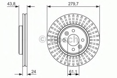 Disc frana RENAULT CLIO II (BB0/1/2, CB0/1/2) (1998 - 2005) BOSCH 0 986 479 885 foto