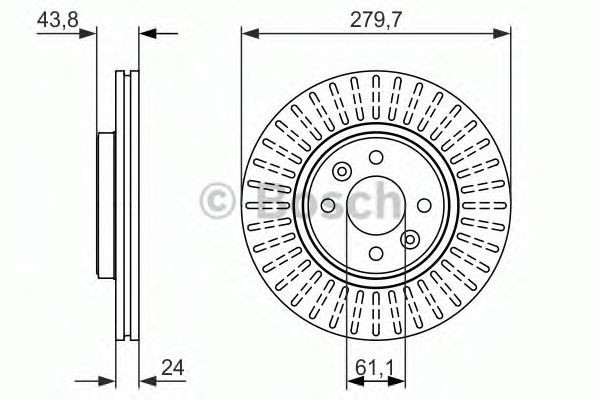 Disc frana RENAULT CLIO II (BB0/1/2, CB0/1/2) (1998 - 2005) BOSCH 0 986 479 885