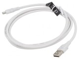 Cablu USB 2.0 USB-A la USB-C 1.5m Alb 3A