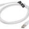 Cablu USB 2.0 USB-A la USB-C 1.5m Alb 3A