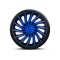Set capace roti 16` albastru-negru cu inel albastru kendo 4buc