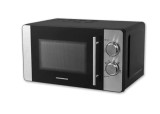 Cumpara ieftin Cuptor cu microunde Heinner HMW-20MBKSS, 20 l, 700 W, Mecanic, Timer, Negru/Inox, RESIGILAT, 1 AN GARANTIE