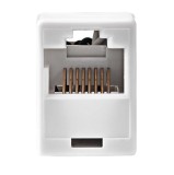Adaptor de retea Nedis CCGP89005WT, Cat5 RJ45 mama - RJ45 mama, alb