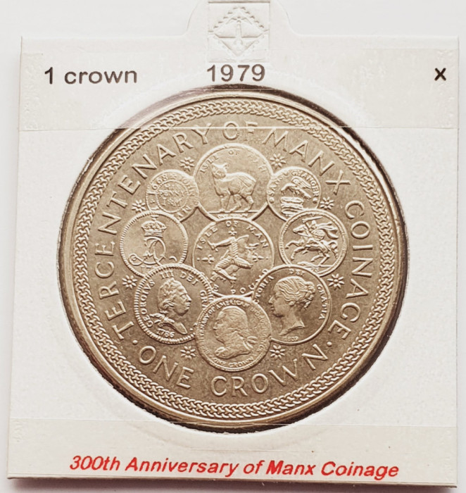 1880 Insula Man 1 crown 1979 Elizabeth II (Manx Coinage) km 45