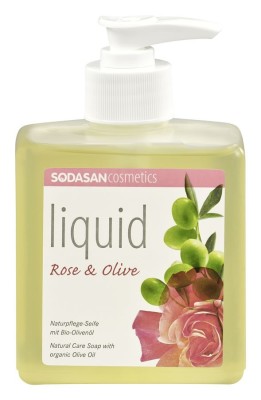 Sapun Lichid/Gel De Dus Bio Trandafir-Masline 300 ml Sodasan foto