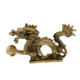 Statueta feng shui dragon cu perla din rasina 12cm, Stonemania Bijou