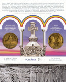 ROMANIA 2023 IN MEMORIA EROILOR NEAMULUI Colita dantelata LP2428 a MNH, Istorie, Nestampilat
