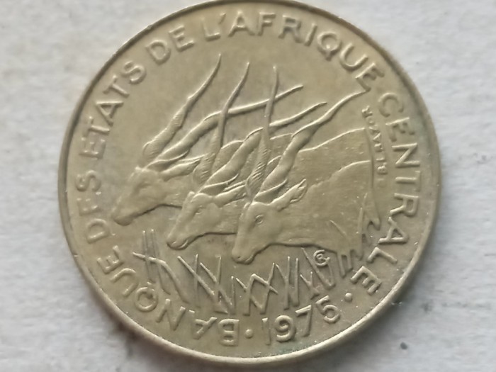 AFRICA CENTRALA-10 FRANCS 1975