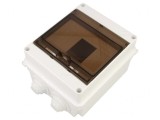 Carcasă pentru aparatură modulară IP55, albă, 6 module