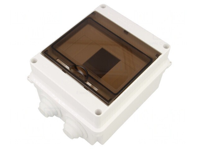 Carcasă pentru aparatură modulară IP55, albă, 6 module