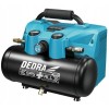 Compresor Portabil Acumulator Dedra SAS+ALL, 2x18V, 6L, 8 Bar (Fara Acumulator) Manometru Integrat