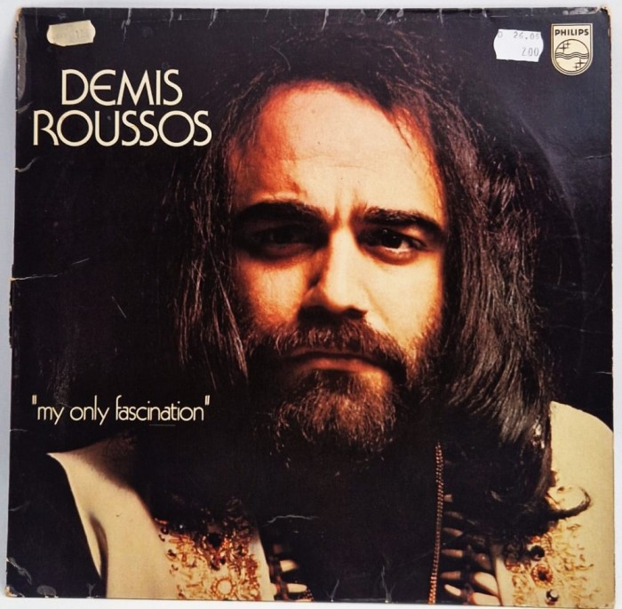 Demis Roussos &lrm;&ndash; My Only Fascination NM / VG+ vinil Lp disc Philips Germania 1974 muzica pop