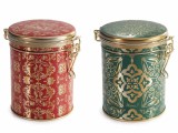 Cumpara ieftin Set 6 cutii depozitare metal multicolor cm 11,5 x 9 x 12 H