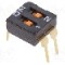 Intrerupator DIP, 2 pozitii, montare THT, 2 sectiuni, OMRON OCB - A6T-2101