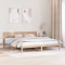 vidaXL Cadru de pat Maro 200 x 200 cm Lemn masiv de pin 872176