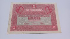 Austro-Ungaria -2 kronen/korona/coroane 1917-Stare f buna
