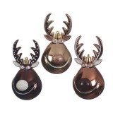 Cumpara ieftin Glob decorativ - Reindeer with Hanger - Suede Brown, Copper, Dark Chocolate - mai multe culori | Kaemingk