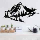 Cumpara ieftin Accesoriu decorativ de perete metalic Metal-457 Negru 40x70 cm